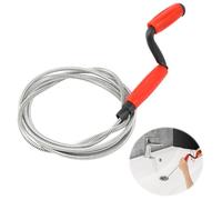 VFANDV Furet Deboucheur Canalisation, 235cm x 6mm Spirale Déboucheur WC avec Manivelle Débouchage Canalisation Sonde de Debouchage pour WC Evier Canalisation Cuisine Douche Baignoire