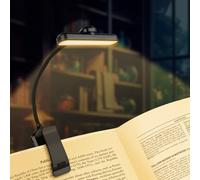 VFANDV Lampe de Lecture 24 LED, Lampe de Lecture Rechargeable avec Câble de Type-C Liseuse Lampa Clip 3 Couleurs 5 Luminosités Portable pour Lire au Lit