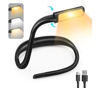 VFANDV Liseuse Lampe de Lecture de Cou, Rechargeable 3 Couleurs Lampe Lecture au Lit LED Bras Pliables pour la Lecture, le Tricot, la Réparation, Camping