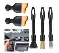 VFANDV Pinceaux Nettoyage Voiture, 5 pièces Pinceau Detailing Auto Brosse de Nettoyage d'intérieur Ensemble de Brosses d'entretien pour Tableau de Bord Air Outlet Gap de Voiture (5pcs - 4 Styles)