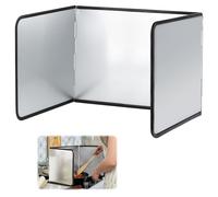 VFANDV Plaque Anti Projection Cuisine, Protection d'Écran pour Cuisinière Plaque Anti Projection Cuisine Pliable Protection D'écran Anti-Éclaboussures pour Évier Cuisson Rôtir (39x29x30cm)