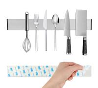 VFANDV Porte Couteaux Aimanté, Porte Couteaux de Cuisine Magnétique avec Aimant Extra Fort, Aimant Couteau Mural en Acier Inoxydable, Aimant Couteau Mural pour Les Couteaux et Les Outils (30cm)