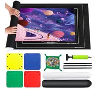 VFANDV Tapis de Puzzle, Rangement Puzzle pour Jusqu'à 1000 1500 2000 3000 Pièces, Tapis de Puzzle Rouleau Feutre Portable pour Adultes et Enfants - avec 4 Trieur de Puzzle