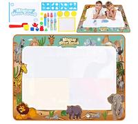 VFANDV Tapis Dessin Enfant, Tapis Doodle Matte, 100 * 80cm Grand Tapis Magique Dessin Eau Réutilisable, Jouets Éducatifs pour Enfants, Cadeaux de Jouets Éducatifs pour Garçons Filles de 3 Ans et Plus