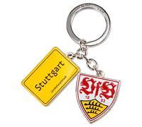 VFB Stuttgart Porte-clés Plaque De Ville Coloré Taille Unique