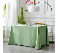 VFBCRDSJ Nappe Rectangulaire Douce Et Épaisse Pour Mariage, Banquet, Nappe Scintillante/Light Green/240 X 320Cm
