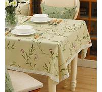 VFBCRDSJ Nappe Rectangulaire En Tissu Épais Et Durable Pour Décoration de Table de Cuisine Ou de Salle À Manger/Beige/140 X 210Cm