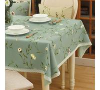 VFBCRDSJ Nappe Rectangulaire En Tissu Épais Et Durable Pour Décoration de Table de Cuisine Ou de Salle À Manger/Blue/140 X 240Cm