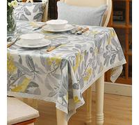 VFBCRDSJ Nappe Rectangulaire En Tissu Épais Et Durable Pour Décoration de Table de Cuisine Ou de Salle À Manger/Gray/140 X 240Cm
