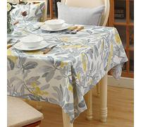 VFBCRDSJ Nappe Rectangulaire En Tissu Épais Et Durable Pour Décoration de Table de Cuisine Ou de Salle À Manger/Gray B/140 X 240Cm