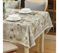 VFBCRDSJ Nappe Rectangulaire En Tissu Épais Et Durable Pour Décoration de Table de Cuisine Ou de Salle À Manger/Light Grey/140 X 240Cm