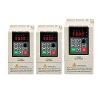 VFD 110V 220V 380V 0.4KW 0.75KW 1.5KW 2.2KW Three-Phase Induction Motor Speed Controller Variable Frequency AC Drive Inverter(1ph AC110V,3ph AC380V)