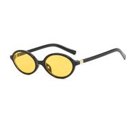 VFDHN Petites lunettes ovales de style rétro pour femmes, monture léopard noire, 5, taille unique