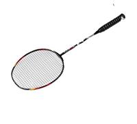 VFdthR Raquette Badminton Raquette de Badminton 82 g, Attaque et défense, Fibre Carbone G5, Acier tungstène Alliage Titane(1PCS Black AIR)