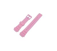 VFEBTSD Accessoires de montre compatibles avec le bracelet de montre en résine Casio for homme MRW-200H, bracelet de sport en caoutchouc de 18 mm avec boucle de ceinture(Pink)