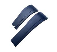 VFEBTSD Bracelet concave en caoutchouc et silicone 20 mm 21 mm compatible avec Rolex Daytona Submariner OYSTERFLEX Bracelet pour homme Noir Marron Vert, 21mm