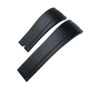 VFEBTSD Bracelet concave en caoutchouc et silicone 20 mm 21 mm compatible avec Rolex Daytona Submariner OYSTERFLEX Bracelet pour homme Noir Marron Vert, 20 mm