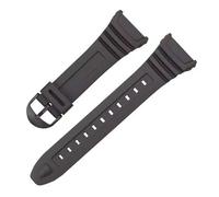 VFEBTSD Bracelet de montre compatible avec C-asio W-96H - Bracelet de sport en silicone - Bracelet de rechange en acier inoxydable avec boucle ardillon - Accessoires Correas, 18mm, Acétate, Pas de