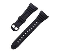 VFEBTSD Bracelet de montre compatible avec Casio W-96H 3239, bracelet sport extérieur étanche, en caoutchouc, boucle plastique ou acier, silicone, 18 mm