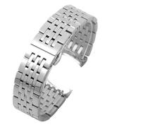VFEBTSD Bracelet de montre compatible avec Tissot 1853, bracelet en acier inoxydable T41 T006/T099/T085, chaîne for hommes et femmes, 20, 21 22 mm(Silvery,21mm)