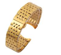 VFEBTSD Bracelet de montre compatible avec Tissot 1853, bracelet en acier inoxydable T41 T006/T099/T085, chaîne for hommes et femmes, 20, 21 22 mm(Gold,21mm)
