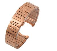 VFEBTSD Bracelet de montre compatible avec Tissot 1853, bracelet en acier inoxydable T41 T006/T099/T085, chaîne for hommes et femmes, 20, 21 22 mm(Rose gold,18mm)