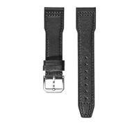 VFEBTSD Bracelet de montre de rechange en cuir de vachette souple compatible avec IWC Pilot's Mark - Boucle pliable - Pour homme et femme, 20 mm