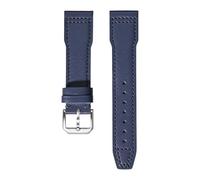 VFEBTSD Bracelet de montre de rechange en cuir de vachette souple compatible avec IWC Pilot's Mark - Boucle pliable - Pour homme et femme, 22mm