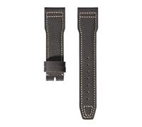 VFEBTSD Bracelet de montre de rechange en cuir de vachette souple compatible avec IWC Pilot's Mark - Boucle pliable - Pour homme et femme, 21mm