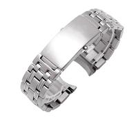 VFEBTSD Bracelet de montre en acier inoxydable 316L argenté 18 mm, 20 mm, 22 mm, compatible avec Omega Seamaster, compatible avec la ceinture Speedmaster Planet Ocean, 20 mm, Acétate, Pas de gemme