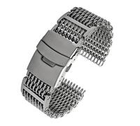 VFEBTSD Bracelet de montre en acier inoxydable 316L, maille milanaise, 20 mm et 22, compatible avec les bracelets IWC Omega(22mm)