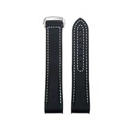 VFEBTSD Bracelet de montre en caoutchouc de nylon 20 mm 21 mm compatible avec Omega compatible avec Seamaster 300 Planet Ocean 600 Boucle pliable Bleu, Without Buckle