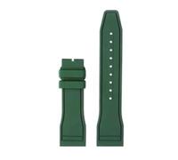 VFEBTSD Bracelet de montre en caoutchouc fluoré 20 mm 21 mm 22 mm compatible avec IWC Pilot AMG Petronas Green Mark 18 Bracelet de montre en silicone à dégagement rapide(Army green-no clasp,22mm)