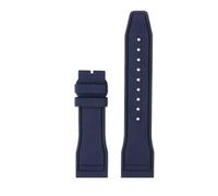 VFEBTSD Bracelet de montre en caoutchouc fluoré 20 mm 21 mm 22 mm compatible avec IWC Pilot AMG Petronas Green Mark 18 Bracelet de montre en silicone à dégagement rapide(Dark blue-no clasp,20mm)