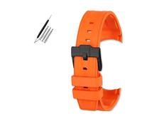 VFEBTSD Bracelet de montre en caoutchouc fluoré compatible avec Omega Hippocampus 300 Super Butterfly Fly pour Rolex Longines Comcas 21 mm pour homme, 21mm, Acétate, Pas de pierre précieuse