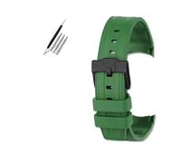 VFEBTSD Bracelet de montre en caoutchouc fluoré compatible avec Omega Hippocampus 300 Super Butterfly Fly pour Rolex Longines Comcas 21 mm pour homme, 21mm, Acétate, Pas de pierre précieuse