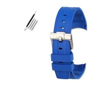 VFEBTSD Bracelet de montre en caoutchouc fluoré compatible avec Omega Hippocampus 300 Super Butterfly Fly pour Rolex Longines Comcas 21 mm pour homme, 21mm, Acétate, Pas de pierre précieuse