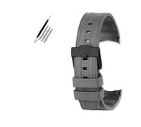 VFEBTSD Bracelet de montre en caoutchouc fluoré compatible avec Omega Hippocampus 300 Super Butterfly Fly pour Rolex Longines Comcas 21 mm pour homme, 21mm, Acétate, Pas de pierre précieuse
