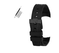VFEBTSD Bracelet de montre en caoutchouc fluoré compatible avec Omega Hippocampus 300 Super Butterfly Fly pour Rolex Longines Comcas 21 mm pour homme, 21mm, Acétate, Pas de pierre précieuse