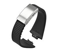 VFEBTSD Bracelet de montre en caoutchouc fluoro compatible avec Tissot PRX Series Super Player 35 mm 40 mm FKM pour homme et femme à dégagement rapide avec boucle pliable de 11 mm et 12 mm, 11mm