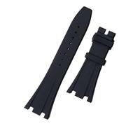 VFEBTSD Bracelet de montre en caoutchouc souple 26 mm compatible avec AP Strap GA2100 Royal Oak Offshore - Noir, 26MM_ROSE FOLDING BUCKLE