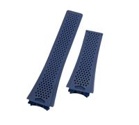 VFEBTSD Bracelet de montre en caoutchouc souple compatible avec la collection de bracelets TAG HEUER unisexe respirant classique 29 x 22 mm extrémité convexe Carrera, 29X22MM_SILVER BUCKLE