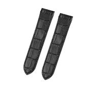 VFEBTSD Bracelet de montre en cuir 20 mm et 23 compatible avec Cartier Santos 100, fermoir déployant for homme femme(Black NO Buckle,23mm)