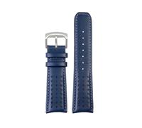 VFEBTSD Bracelet de montre en cuir compatible avec Citizen Blue Angel Generation AT8020-54L/JY8078, deuxième génération, Air Eagle, vache, 22 mm, 23(Blue silver buckle,23mm)