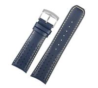 VFEBTSD Bracelet de montre en cuir de vachette compatible avec CITIZEN Blue Angel Eco-Drive AT8020 JY8078 Eagle In The Air 22 mm 23 mm pour homme, 22mm, Acétate, Pas de gemme