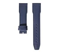 VFEBTSD Bracelet de montre en cuir vache souple compatible avec la IWC Pilot's Mark à boucle déployante for homme et femme(Royal blue,20mm)