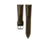 VFEBTSD Bracelet de montre en cuir vachette à dégagement rapide, compatible avec les bracelets ciré l'huile, rétro, for hommes et femmes, accessoires(Oil Wax army green,20mm)