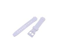 VFEBTSD Bracelet de montre en résine compatible avec la montre électronique Casio Sports LRW-250 pour femme, bracelet en caoutchouc blanc, boucle de ceinture, 12mm