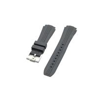 VFEBTSD Bracelet de montre en silicone liquide tissé, compatible avec les bracelets Omega Swatch Joint Planet Series, 20 mm(Coal Black)