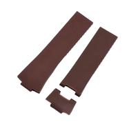 VFEBTSD Bracelet de montre étanche en caoutchouc de silicone noir marron bleu compatible avec les bracelets de montre Ulysse Nardin Marine Diver 25 mm x 12 mm, 25mm-12mm, Acétate, Pas de gemme